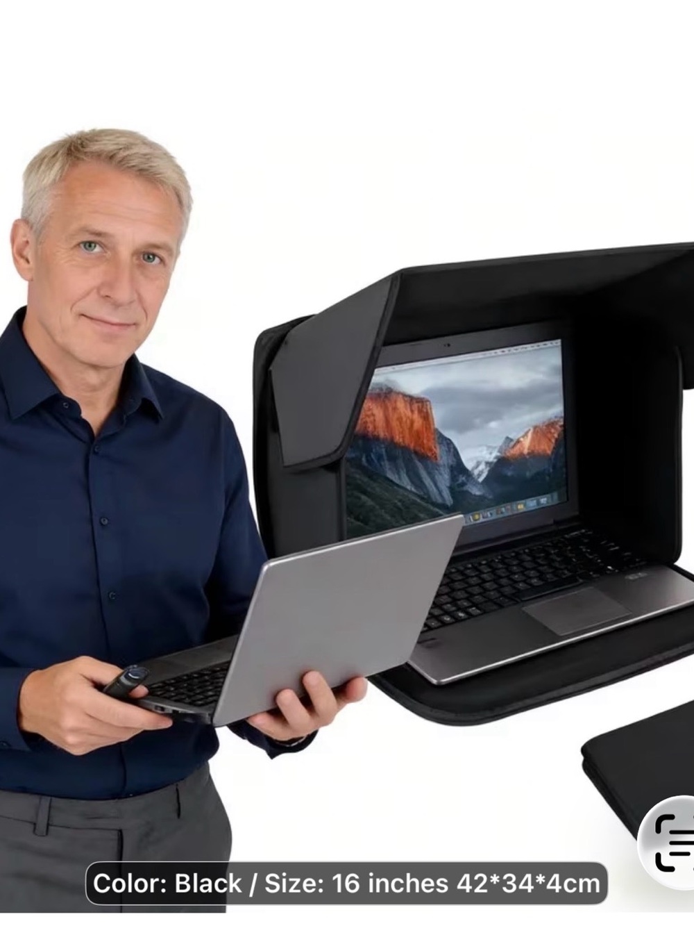 New Laptop Sunshade Bag, 16-inch Anti-glare UV-resistant Heat-insulating Privacy